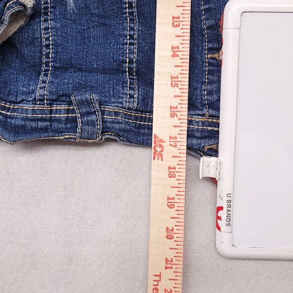 Rue 21 Casual Button Up Long Sleeve Denim Jean Jacket Womens Size XL Blue - Picture 7 of 10